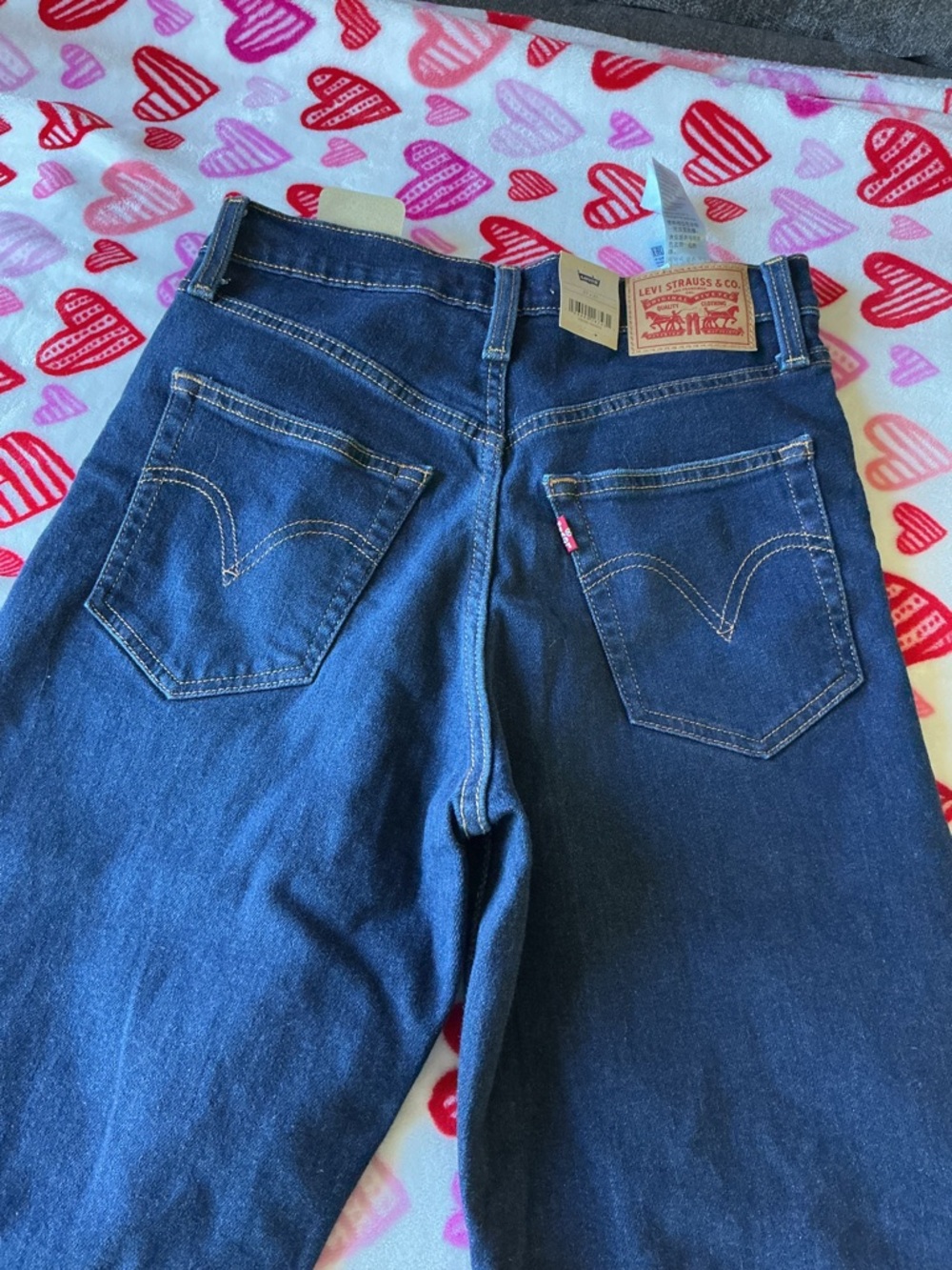 Levi's Indigo Blue Straight-Leg Denim Jeans